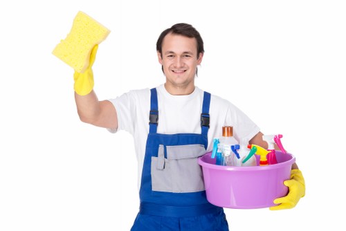 Domestic cleaning tasks in a Richmond kitchen and living area
