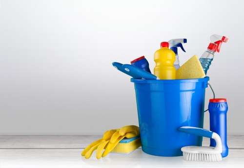 Local cleaning team preparing a Richmond flat for move in